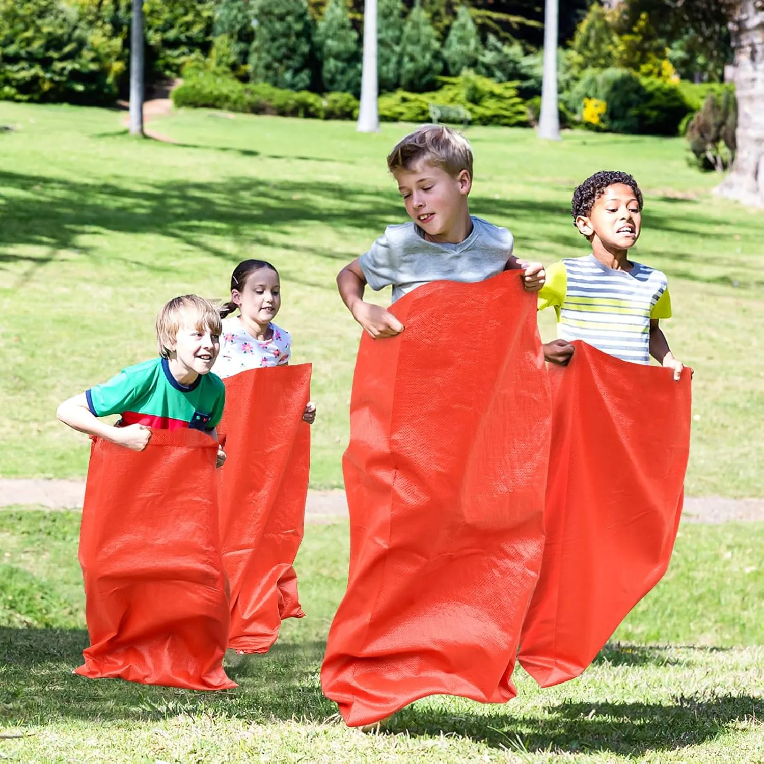 10PCS Outdoor Games Potato Sack Race Bags, 23.6"x39.3" Large Bags Outdoor Lawn Games for Adults and Kids,Outside Yard Games Bean Bag Games