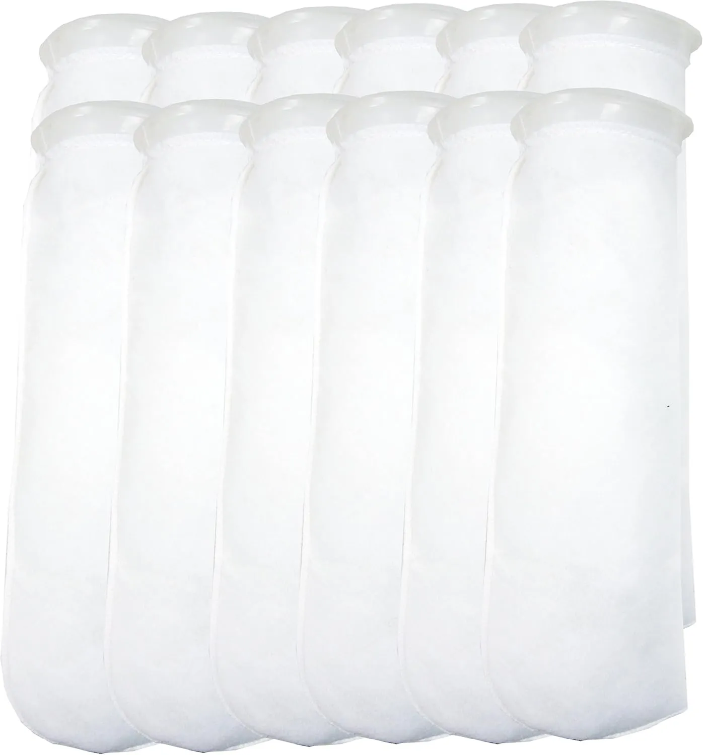 12 Pack - 4 Inch Ring Filter Socks 200 Micron - Aquarium Felt Filter Bags -4 Inch Ring by 16 Inches Long [Long Version] - Fits Eshopps and Aqueon - 12 Pack