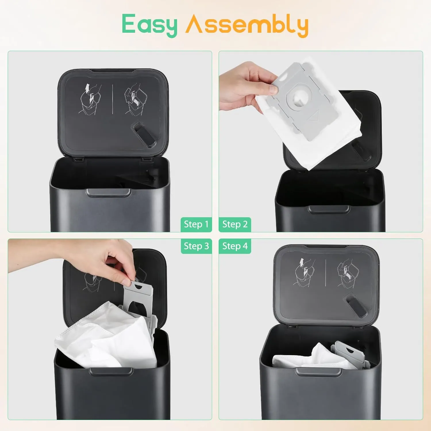 12 Pack Vacuum Bags for iRobot Roomba i7 , i1 , i2 , i3 , i4 , i5 , i6 , i8 , j6 , j7 , j8 , j9 , s9 , Combo i5 , j5 , j7 , j9  – High-Efficiency Clean Base Dirt Disposal Replacement Bags