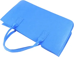1pc Stylish Home Storage Bag Felt Simple Container Shopping Bag Felt Handbag Reusable Present Tote Bags for Shopping Travel Walking or Home Storage