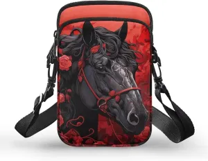 2 Layer Small Crossbody Bags for Women Men, Messenger Bags Waist Case Pack