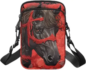 2 Layer Small Crossbody Bags for Women Men, Messenger Bags Waist Case Pack