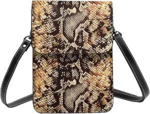 2025 Year Snake Chinese New Year Leather Crossbody Phone Purse for Women Cute Wallet Bags Lightweight Mini Sling Bag