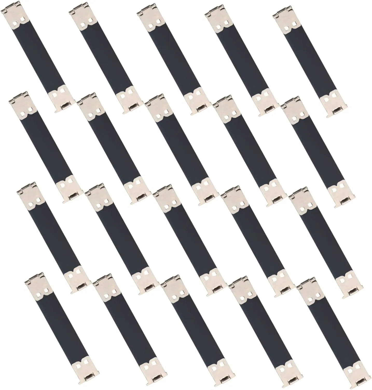20Pcs DIY Metal Internal Flex Frame Handbag Hinges Spring Clip for Crafting Coin Purses Handbags for Sewing Projects Compatible with Canvas