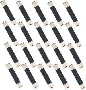 20Pcs DIY Metal Internal Flex Frame Handbag Hinges Spring Clip for Crafting Coin Purses Handbags for Sewing Projects Compatible with Canvas