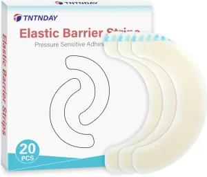 20PCS Ostomy Barrier Strips, Medical Grade Hydrocolloid, Ostomy Supplies, Elastic Barrier Adhesive Tape for Colostomy Bags, Urostomy Bag, Ileostomy Bag