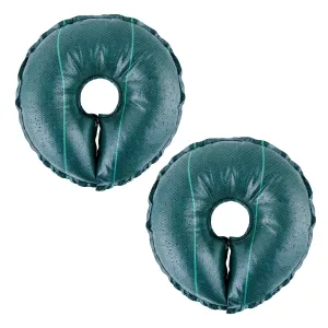 21 Inch Tree Watering Bags Slow Release - Tree Watering Ring with 5L Automatic Rainwater Collection and Tree Watering System - Tree Drip Irrigation, Slow Release for up to 30 Days (2PCS)