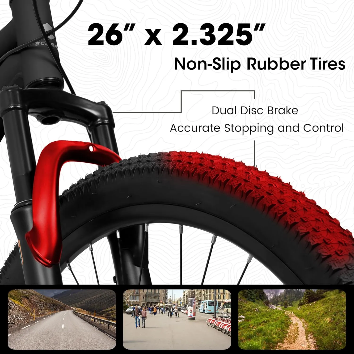 24/26/27.5 Inch, Dual Full Suspension Mountain Bike, 21 Speed Spring Summer Travel, Mens Womens Outdoor Cycling Commuting City Bike to School Work, Birthday Gifts Bicycles