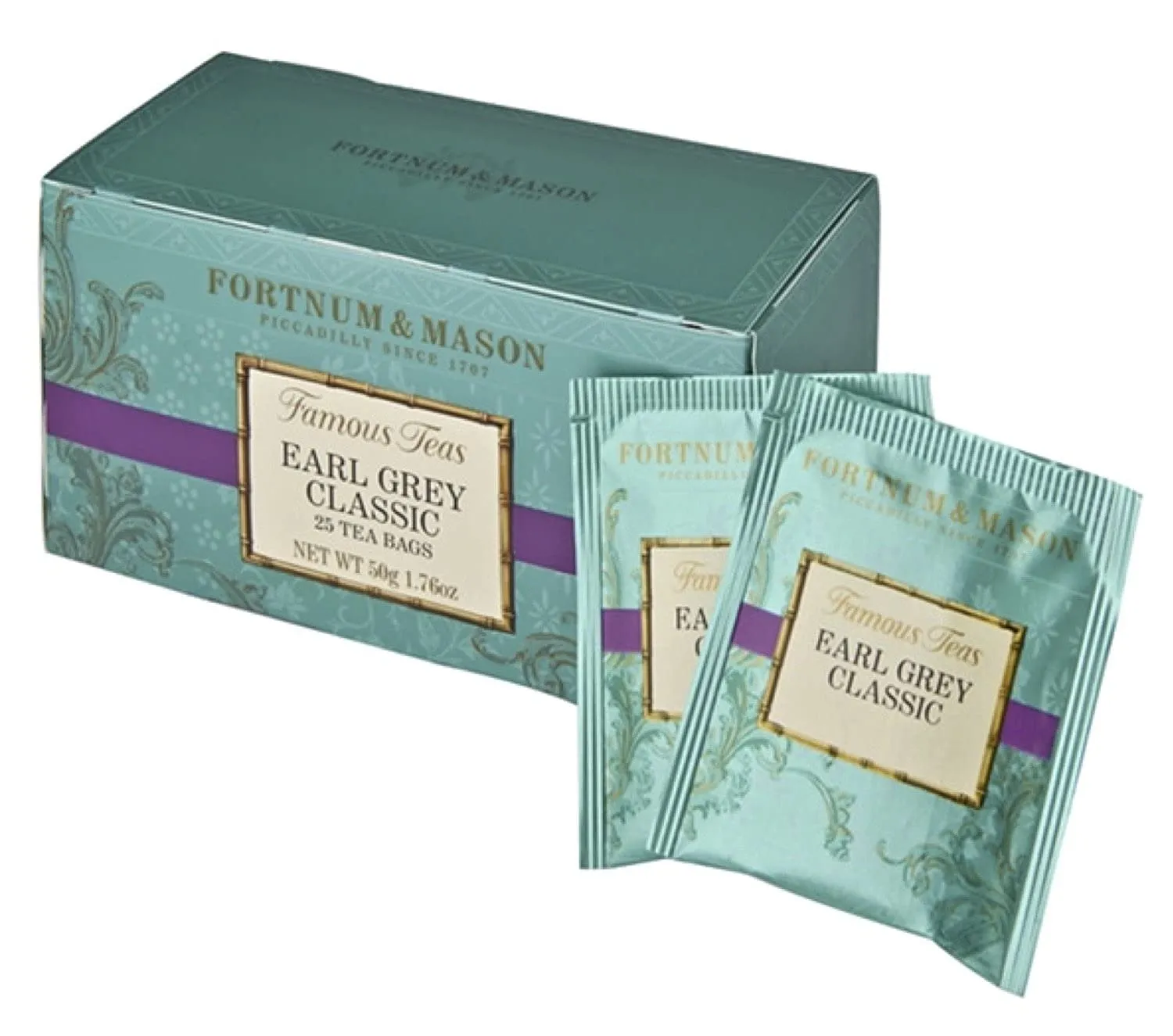 3 set Fortnum and Mason British Tea. Earl Grey Classic 25 Count Tea Bags (1 Pack) USA