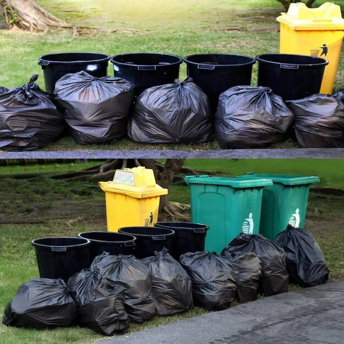 33 Gallon Trash Bags, 125 Count, Black Garbage bags, Multi-purpose Trash Can Bin Liners for Home Commercial, Outdoor, Construction, Industrial, Janitorial, Municipal, Lawn, Leaf