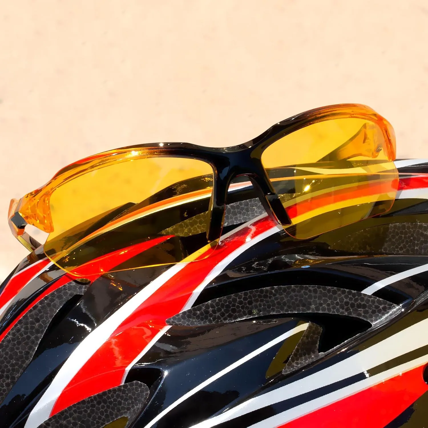 3PACK Polarized Night Vision Glasses for Men Driving Cycling Sport Night Anti Glare Yellow Lens Glasses Lightweight Frame