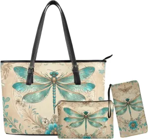 3pcs Tote Handbags and Purse for Women for Daily Use
