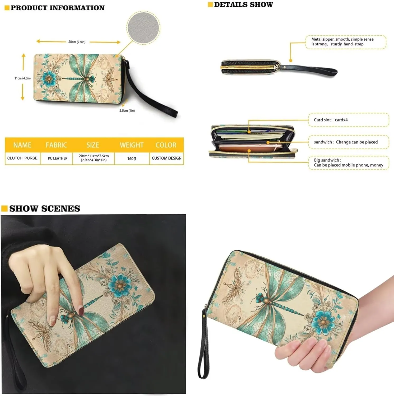 3pcs Tote Handbags and Purse for Women for Daily Use
