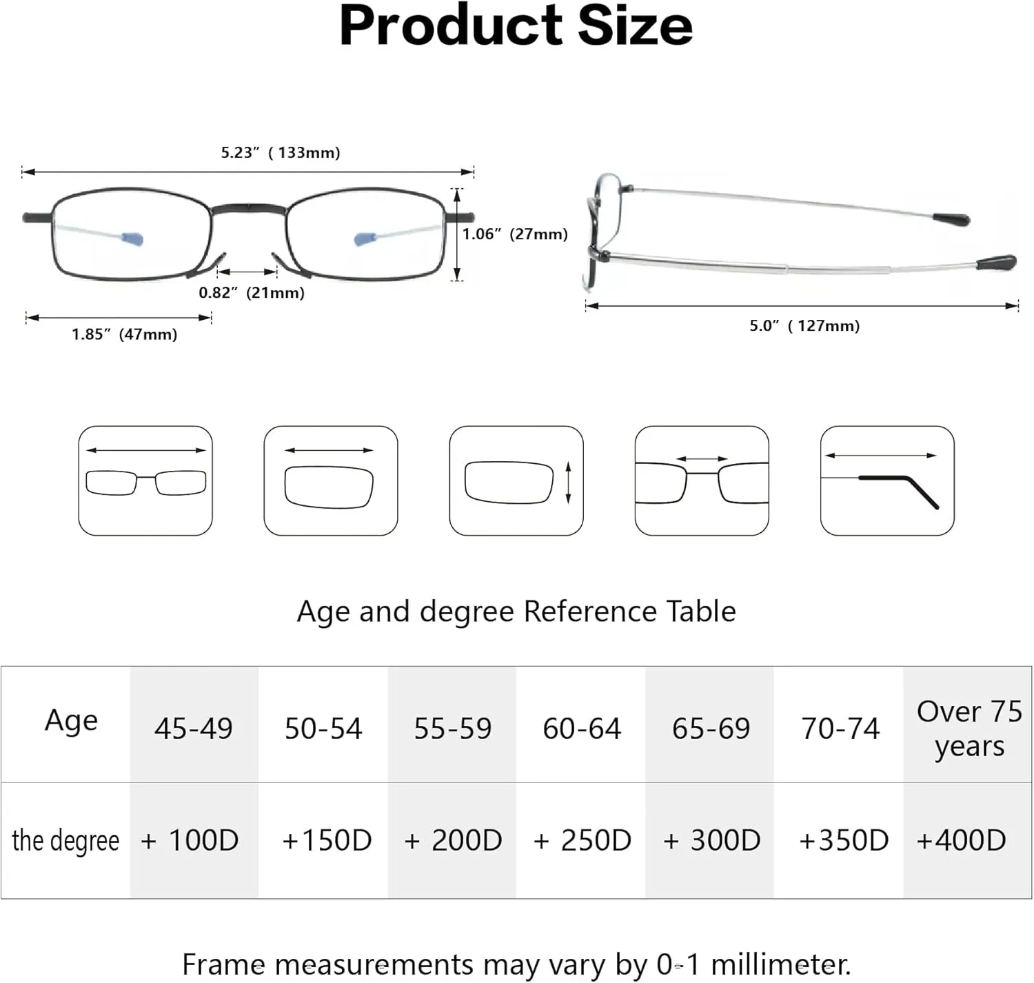 4 Pack Compact Reading Glasses Pocket Foldable Readers for Women Men