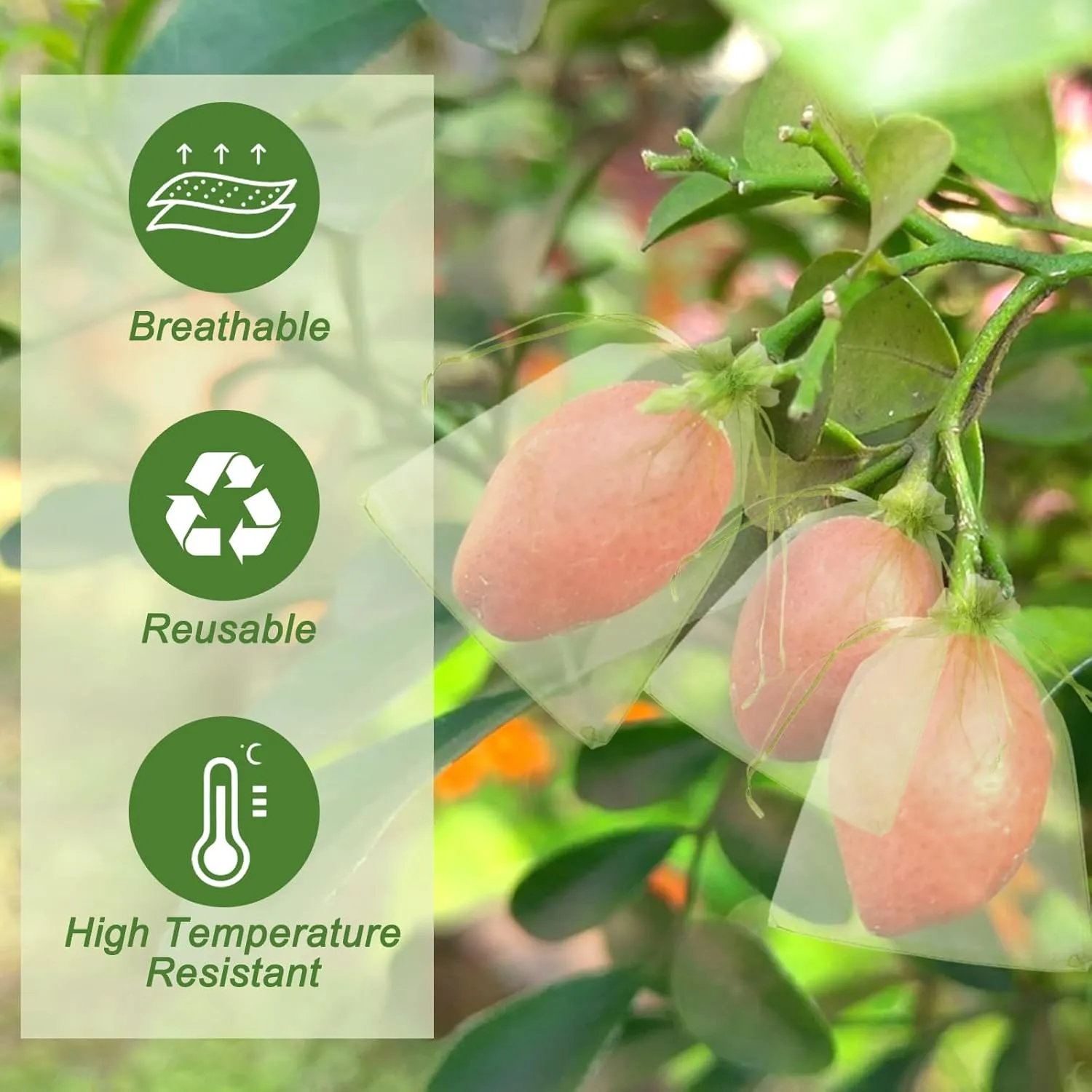 500 Pcs Fruit Protection Bags 4'' x 6'' Drawstring Mesh Fruit Protection Bags, Fruit Netting Bags for Protecting Fruit and Vegetables, Green