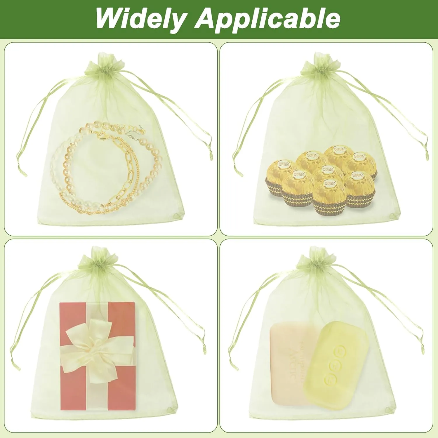 500 Pcs Fruit Protection Bags 4'' x 6'' Drawstring Mesh Fruit Protection Bags, Fruit Netting Bags for Protecting Fruit and Vegetables, Green