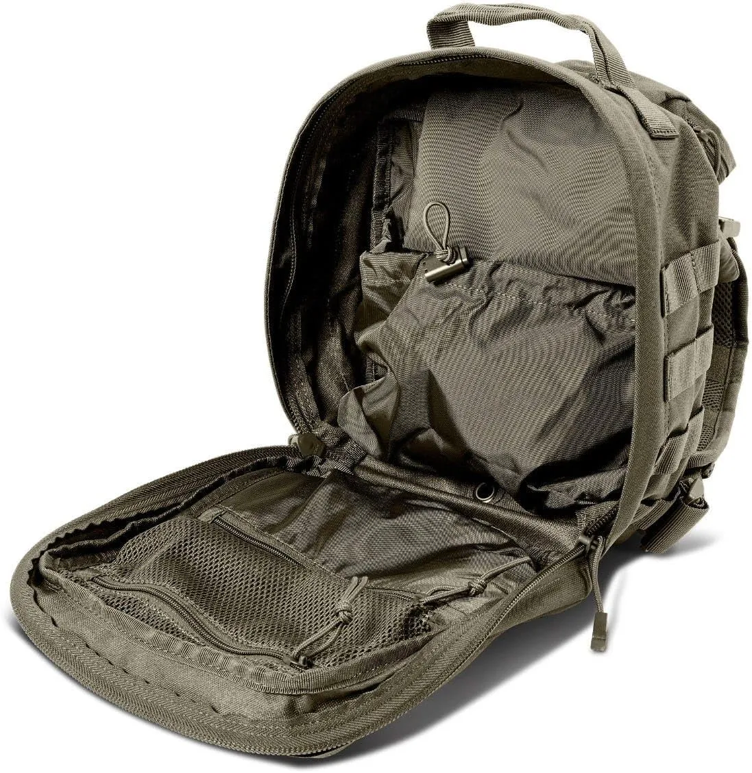 5.11 Tactical Sling Bag Pack MOAB 6, Shoulder Crossbody Military Bag, 11L, Ranger Green, Style 56963ABR