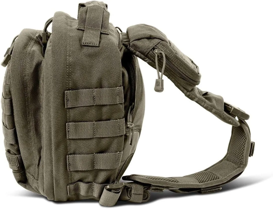 5.11 Tactical Sling Bag Pack MOAB 6, Shoulder Crossbody Military Bag, 11L, Ranger Green, Style 56963ABR