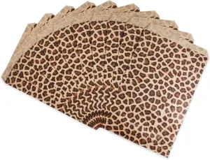 888 Display - 200 pcs of 6" x 9" Leopard Tone Paper Gift Bags Shopping Sales Tote Bags