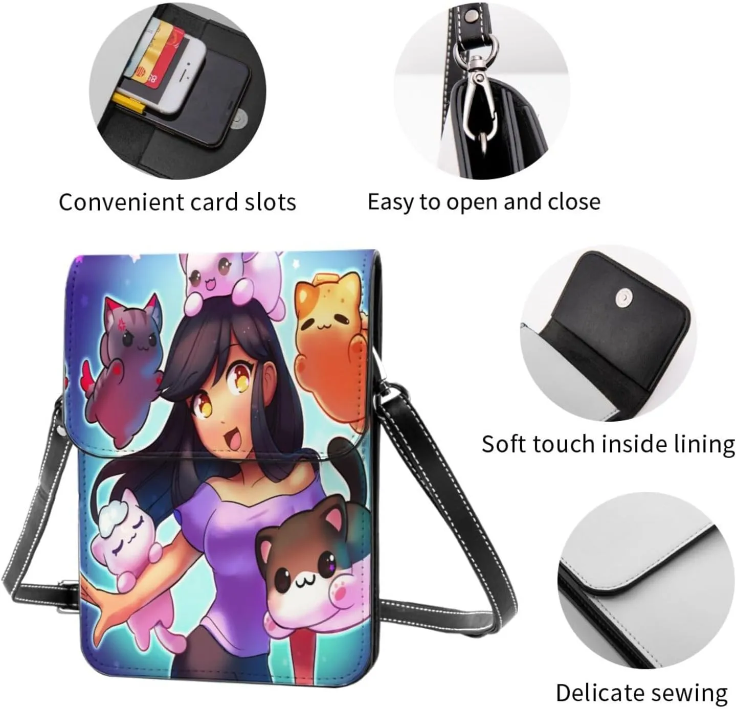 A-Phmau Cell Phone Purse Crossbody Bag For Outdoor Travel Sports Camping Hiking Shoulder Bags