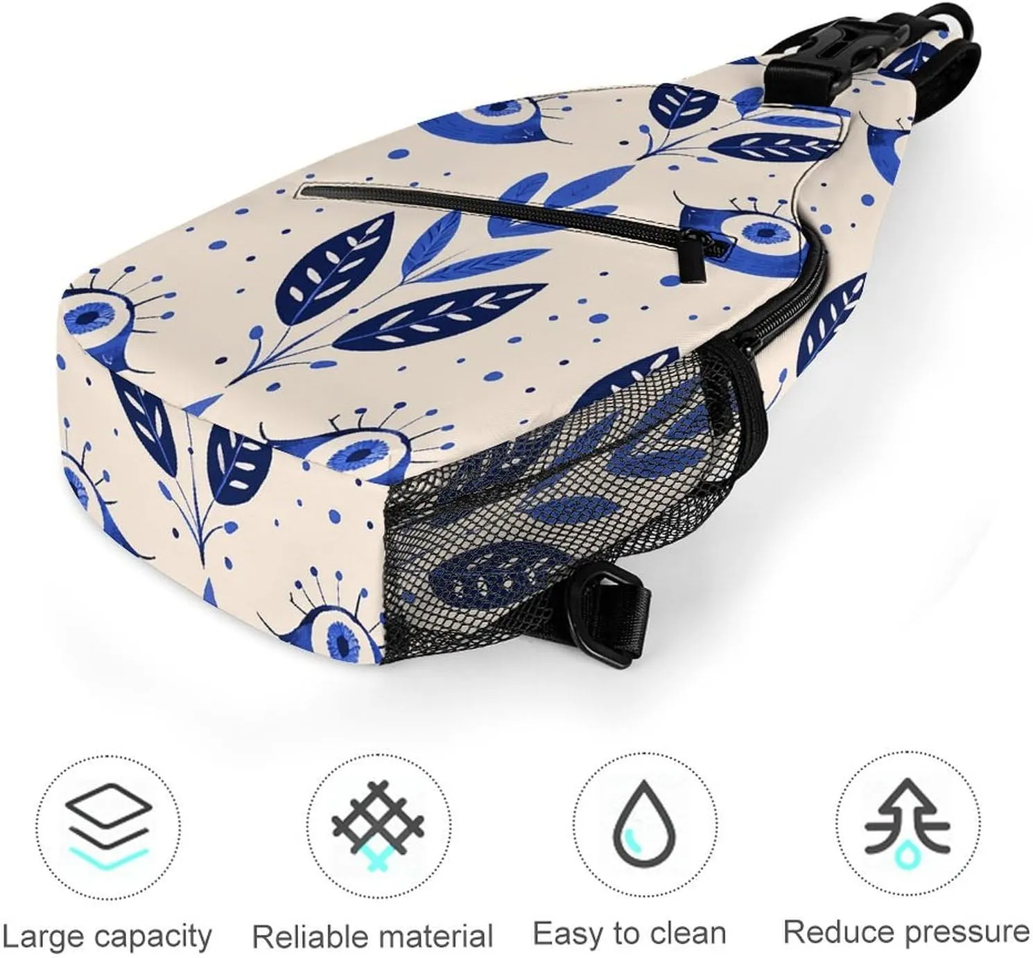 A Range of Sea Creatures Sling Bag Crossbody Bags Cross Body Bag Fanny Packs Chest Bags Sling Purses for Travel