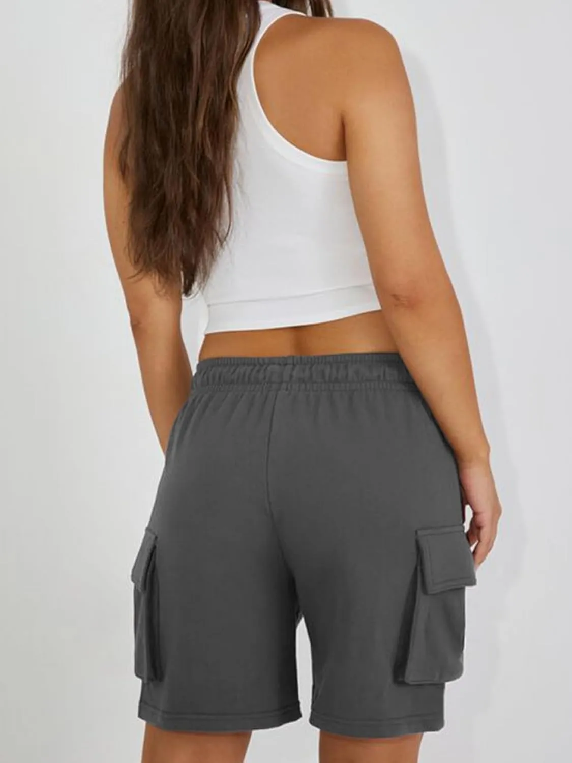 ABOCIW Womens Sweat Shorts with Pockets Elastic Waist Summer Workout Casual Lounge Shorts