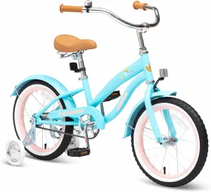 ACEGER Girls Beach Cruiser Bike for Kids 5-13 Years Old, 16" 18" 20" 24" Single Speed Kids Bicycle Included Coaster Brake, Front and Rear Reflectors, 24" 7 Speeds with Dual Brakes