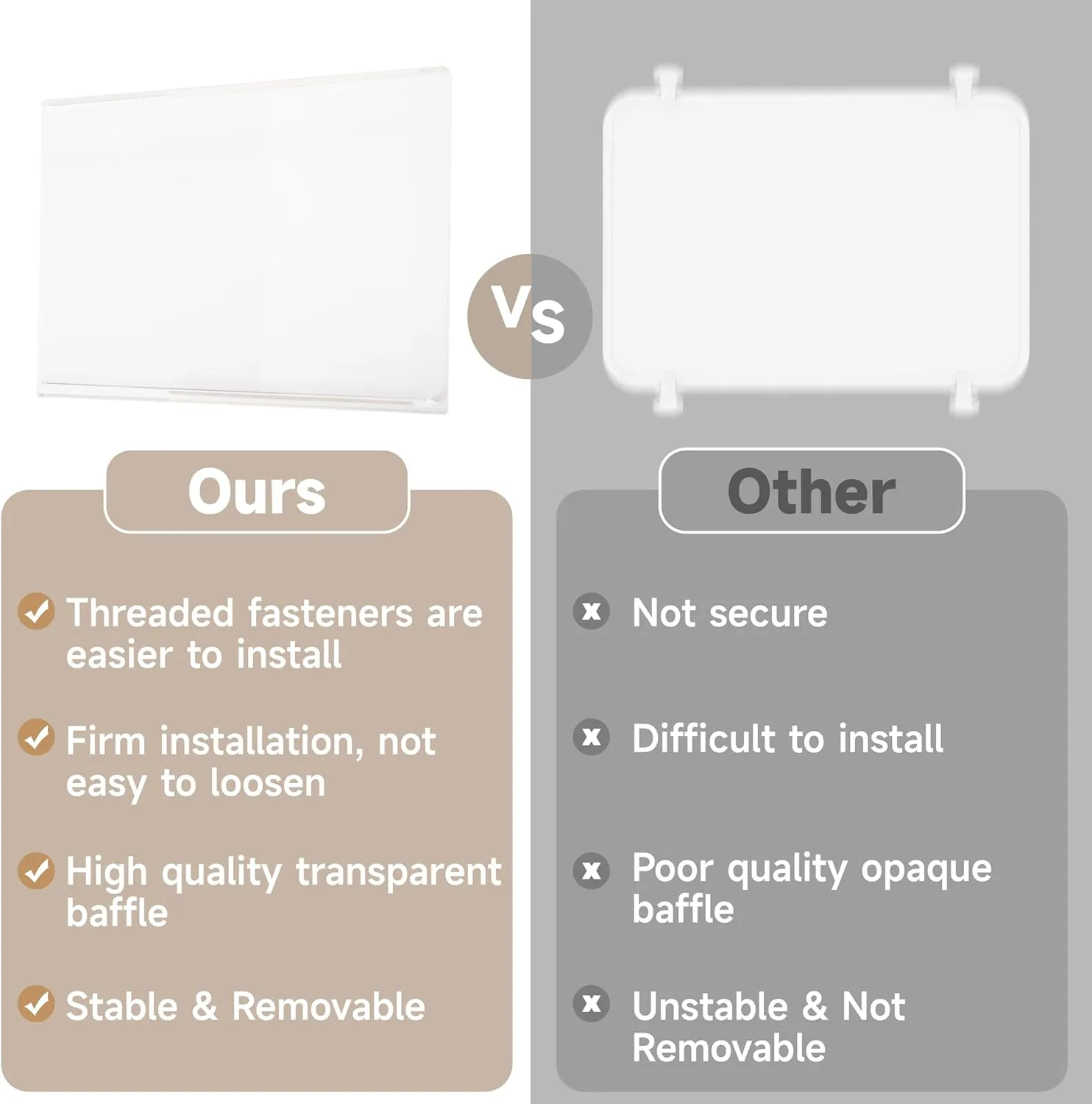 Acrylic Divider Tray Compatible with Simple Modern Tote Bag (Large Size), 2 Pack Beach Bag Organizer Insert, Accessories for Original Simple Modern Beach Bag