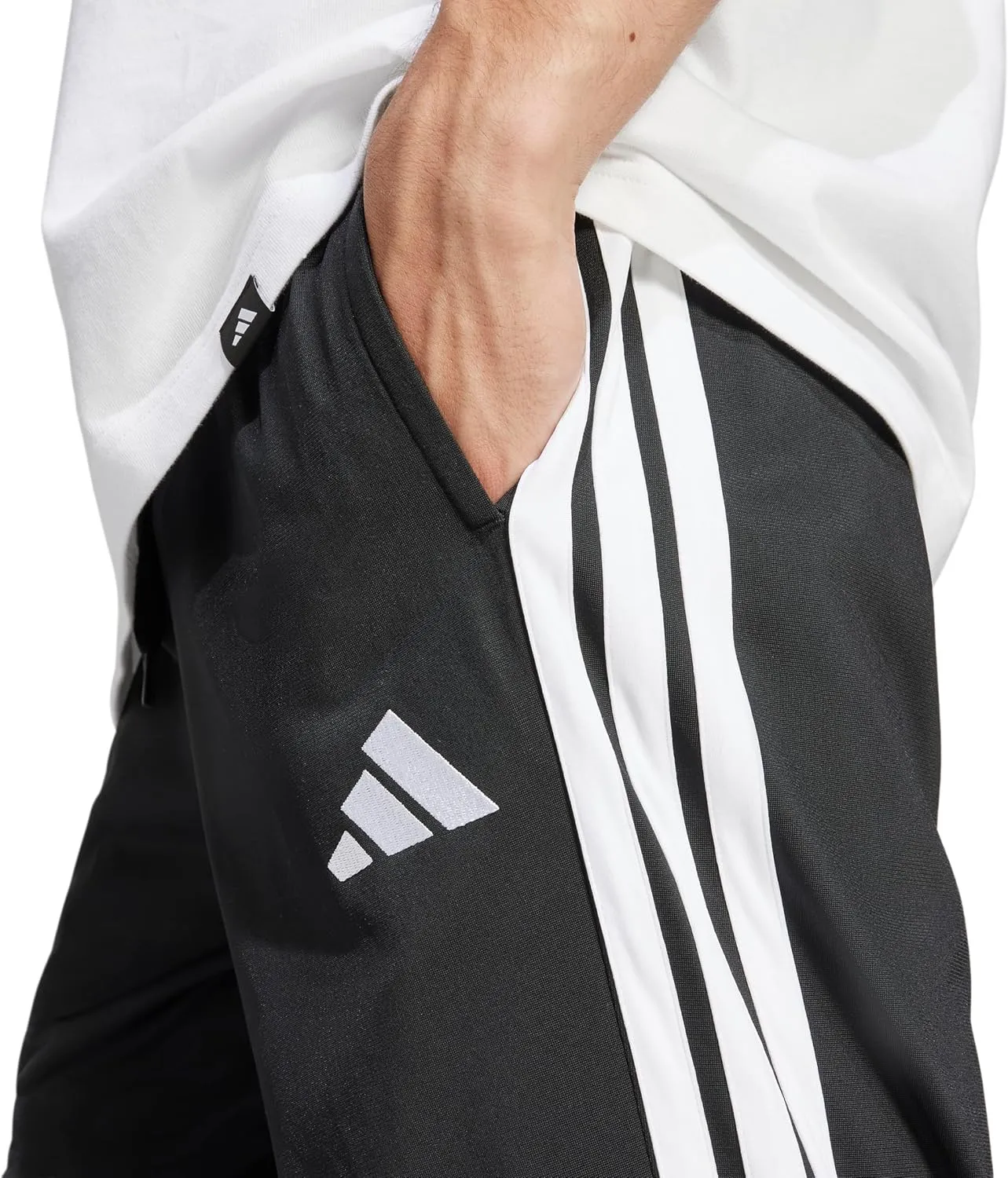 adidas Men's 3-Stripes Tricot Opem Hem Track Pants