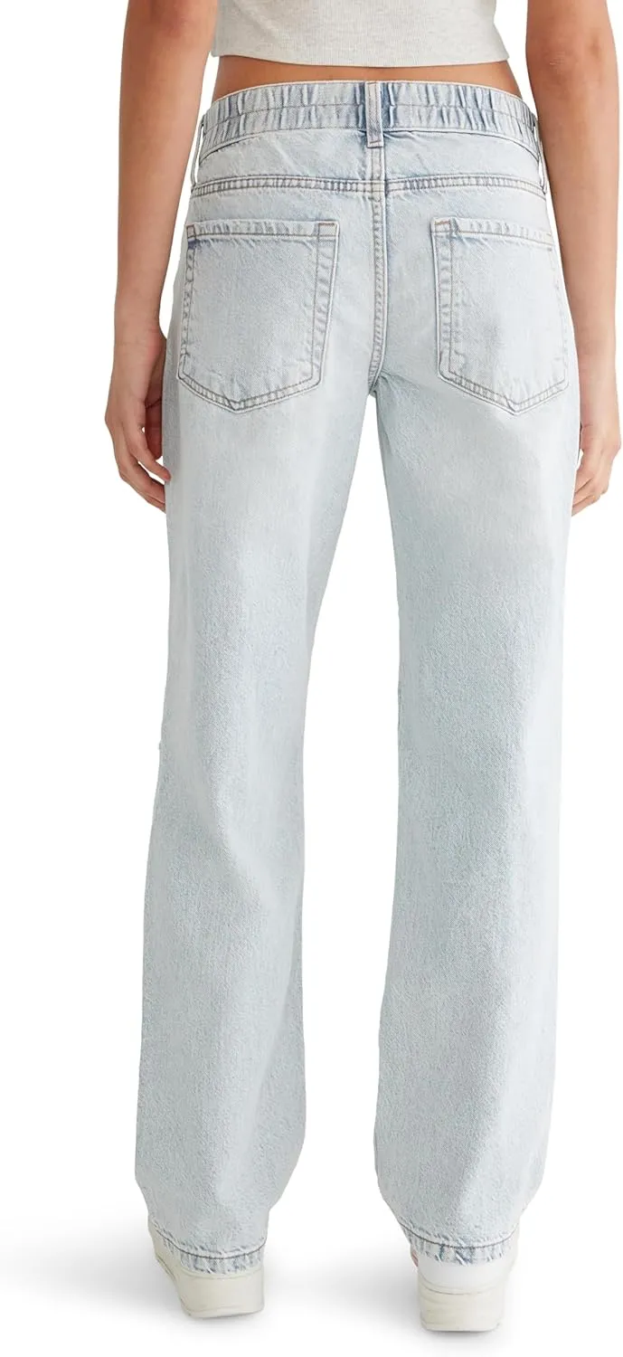AEROPOSTALE Women's Low Rise Elastic Waist Baggy Jean
