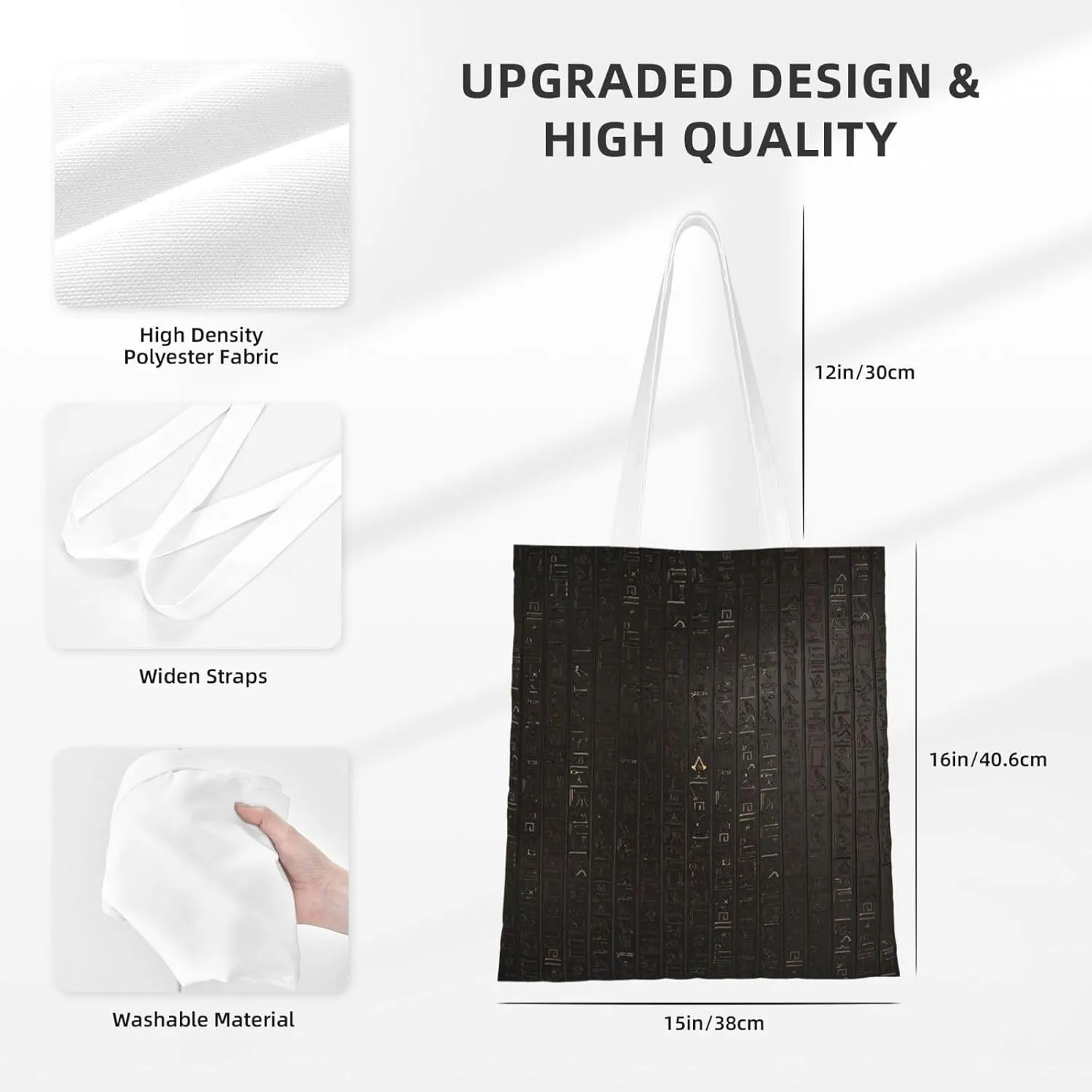 African National Patterns Print Foldable Tote Bag For Women Large Tote Shoulder Handbag Reusable Grocery Bags
