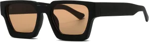 AIEYEZO Square Sunglasses for Women Men Square Thick Frame Sun Glasses Simple Designer Style Shades
