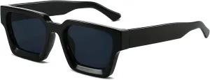 AIEYEZO Square Sunglasses for Women Men Square Thick Frame Sun Glasses Simple Designer Style Shades