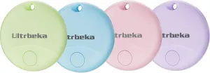 Air Tag 4 Pack Bluetooth Tracker for Apple Find My(iOS) MFi Certified Colorful Item Finder for Keys, Wallet, Luggage, Backpack,Waterproof Replaceable Battery Anti-Lost(Not for Android)