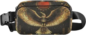 AIXIWAWA Egyptian Bird Fanny Pack Crossbody Bags Waist Pack for Women Men Hiking Running