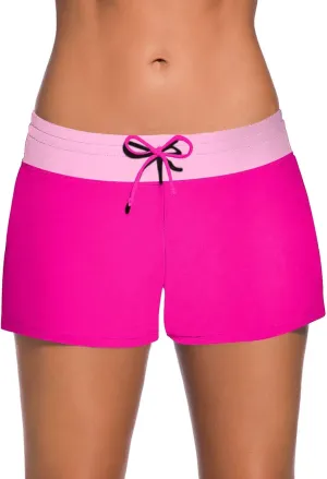 Aleumdr Womens 3" Waistband Swimsuit Bottom Boy Shorts Swimming Panty(Available in Plus)