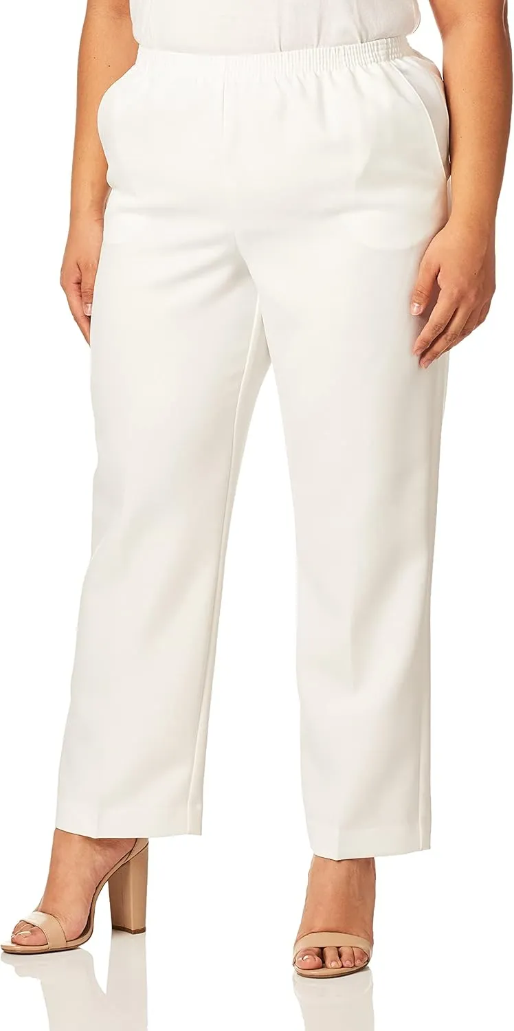 Alfred Dunner Classics Elastic Waist Pants