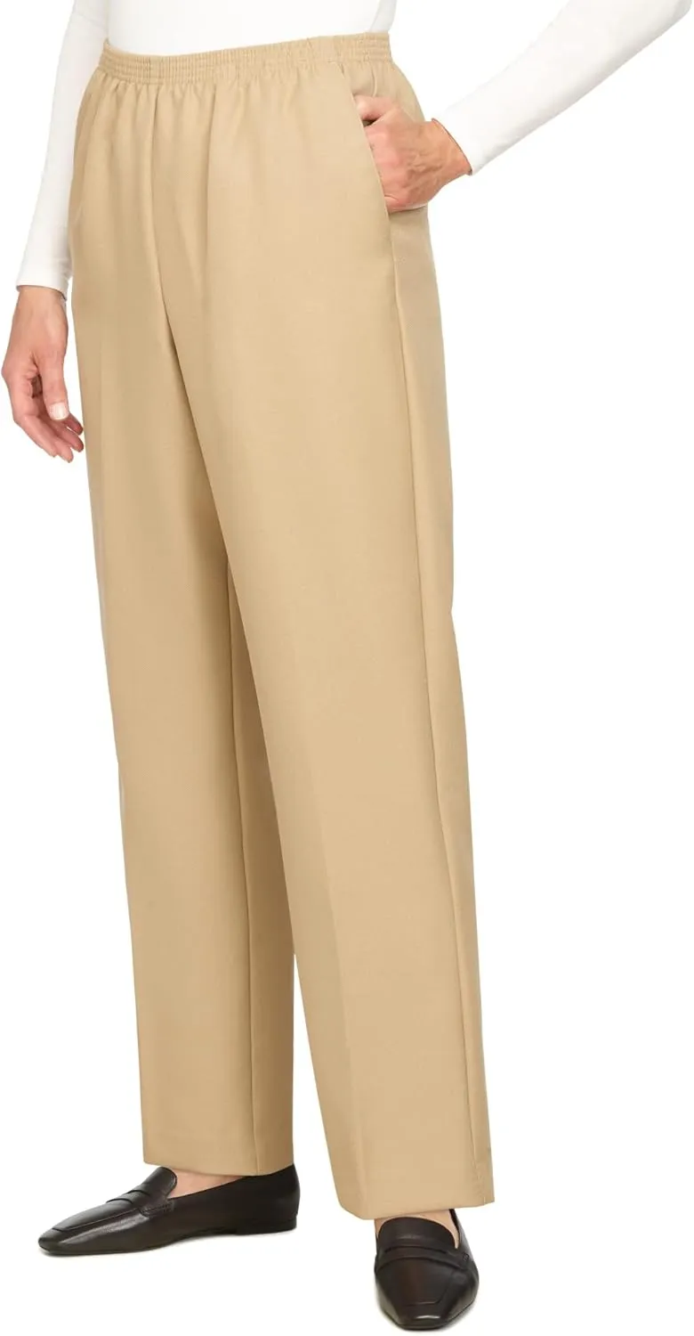 Alfred Dunner Classics Elastic Waist Pants
