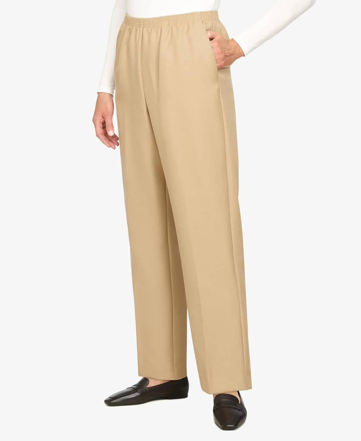 Alfred Dunner Classics Elastic Waist Pants
