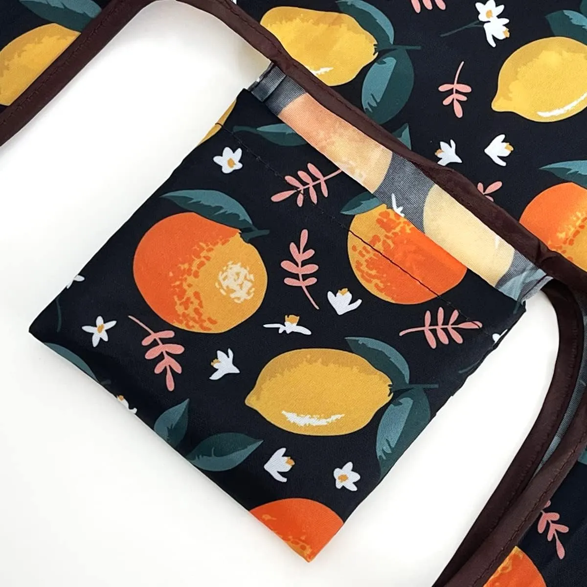 allydrew JoliBag Nylon Reusable Grocery Bag, 2 Pack, Citrus