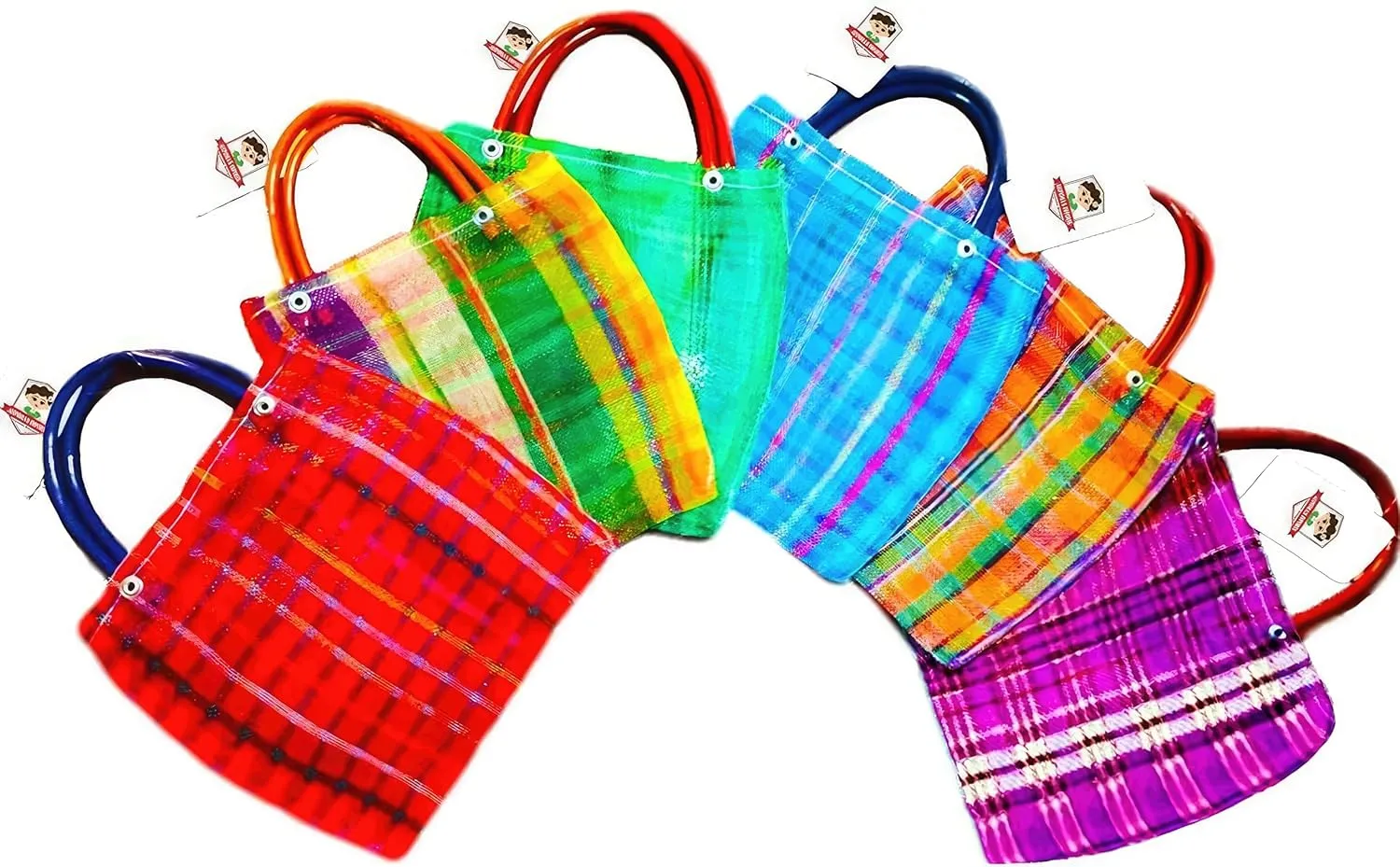 Alondra's Imports Mexican Candy Bags & Mini Mercado Mesh Bags - Fiesta Bolsas (36 Pack, 10 x 7)