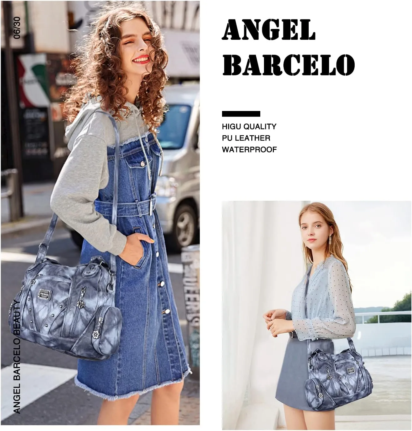 Angel Barcelo Hobo Bag for Women Crossbody Purse and Handbags Ladies Shoulder Bags