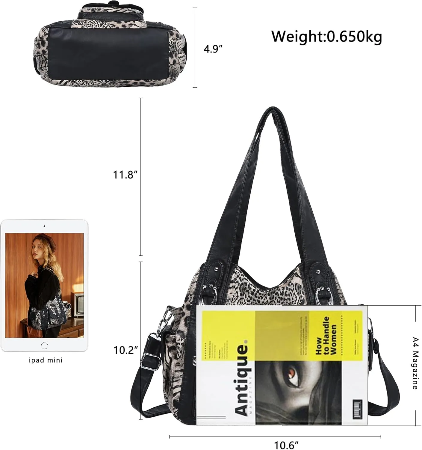 Angel Barcelo Hobo Bag for Women Crossbody Purse and Handbags Shoulder Bags