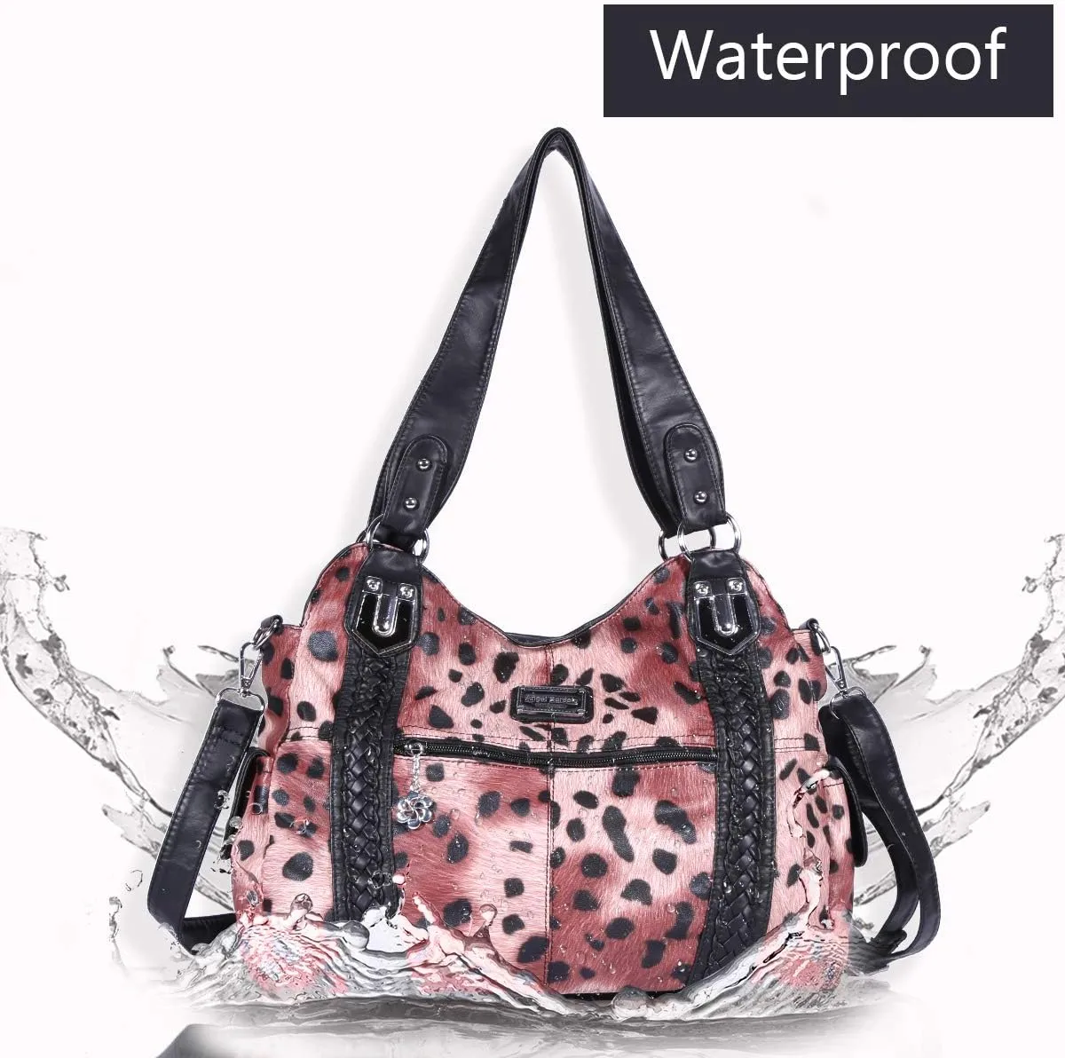 Angel Barcelo Roomy Fashion Hobo Womens Handbags Ladies Purse Satchel Shoulder Bags Tote Washed Leather Bag