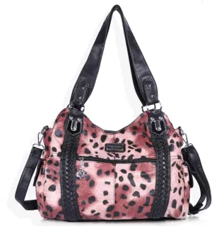Angel Barcelo Roomy Fashion Hobo Womens Handbags Ladies Purse Satchel Shoulder Bags Tote Washed Leather Bag