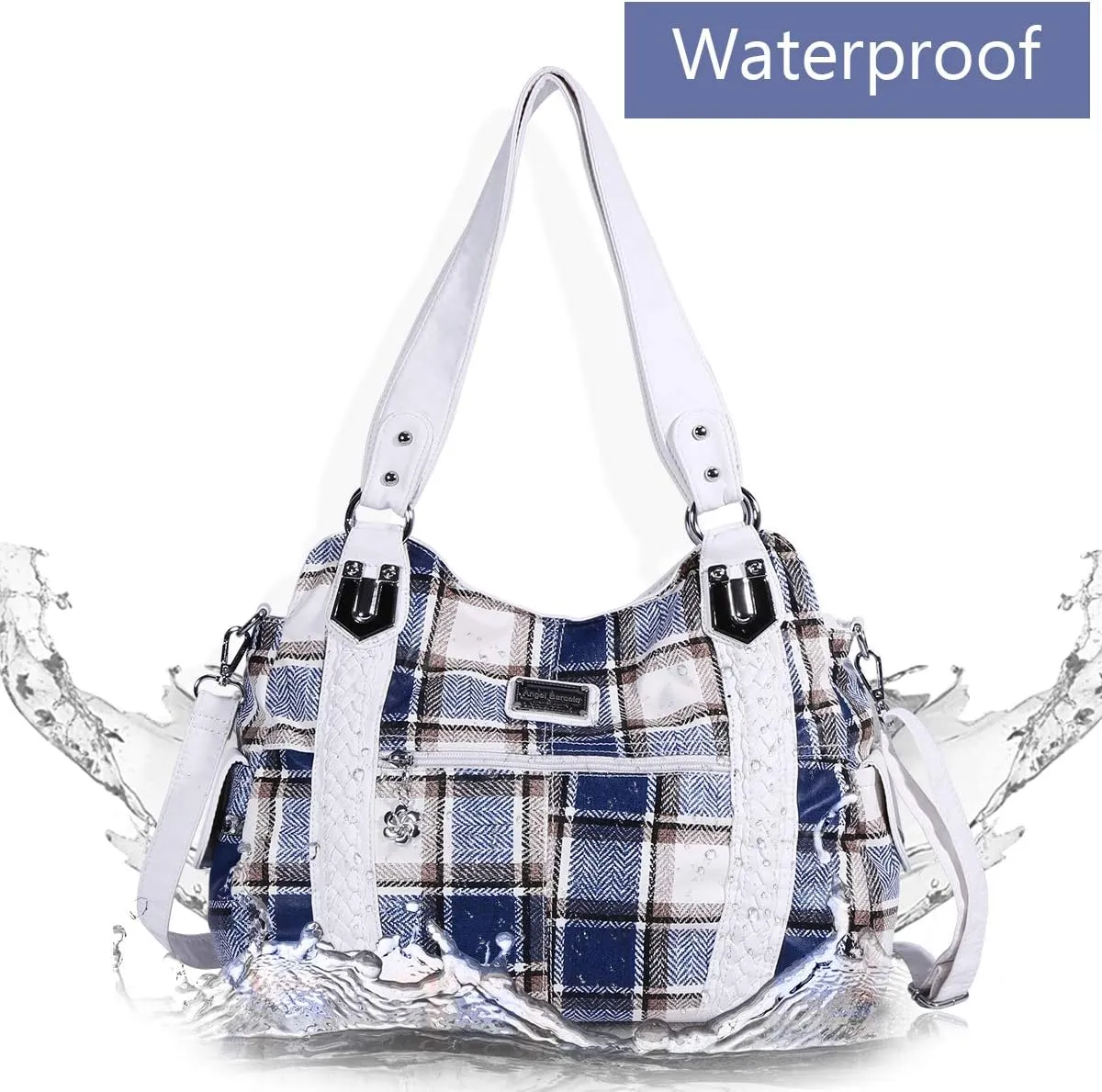 Angel Barcelo Roomy Fashion Hobo Womens Handbags Ladies Purse Satchel Shoulder Bags Tote Washed Leather Bag