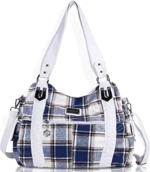 Angel Barcelo Roomy Fashion Hobo Womens Handbags Ladies Purse Satchel Shoulder Bags Tote Washed Leather Bag
