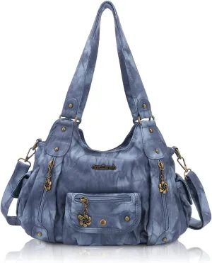 Angel Barcelo Womens Purses and Handbags PU Leather Shoulder Bag Fashion Hobo Bags for Girls