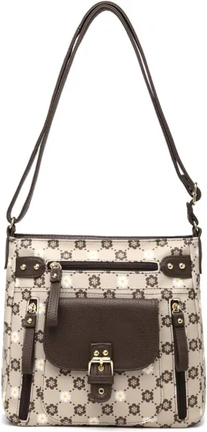 Angel Kiss Crossbody Bags Shoulder Bags and Handbags for Women Multi Pocket Daily Soft Hobo Purses Medium Size