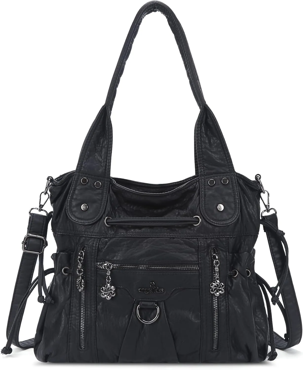 Angel Kiss Hobo Bags for Women Fashion Shoulder Bag Ladies Purses and Handbags Roomy Tote Bags Purse with Crossbody Strap